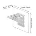 thumbnail image 2 of CHUANK 4 Pcs Support d'Étagère en Plastique Auto-Adhésif pour Armoire, 2 of 7