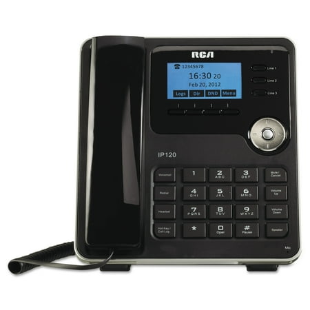 RCA IP120S ViSYS Business Class VoIP Corded Three-Line Phone System and
