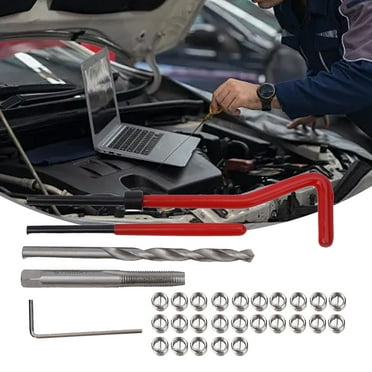 Rooha M6 X 1.0 Thread Repair Kit 30 Piece Helicoil Compatible 6Mm Damaged Threads