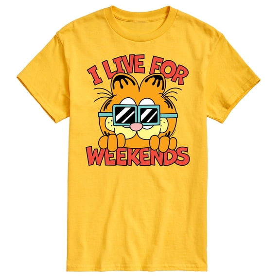 Garfield - I Live For Weekends - Men's Short Sleeve Graphic T-Shirt