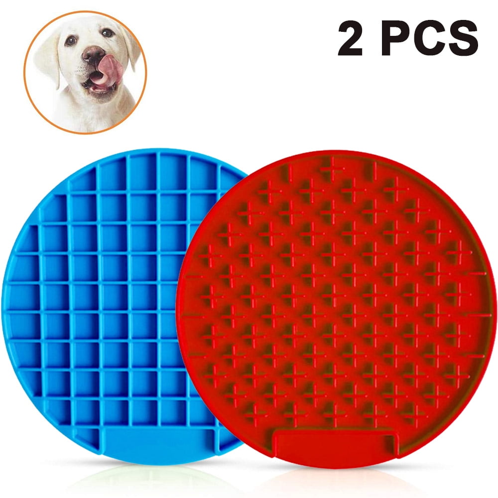 Rundi67 2PCS Pet Lick Pad, Peanut Butter Lick Mat, Anxiety Relief Fun