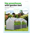 thumbnail image 6 of Quictent Mini Greenhouse, Portable Mini Green House for Outdoor w/ PE Cover, 71" W x 36" D x 36" H Reinforced Cloche Green House (White), 6 of 10