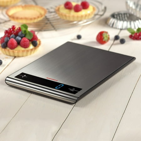 Soehnle ATTRACTION Precision Digital Food Scale, 9lb capacity, Silver