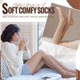 thumbnail image 6 of JIANFANG Fuzzy Socks for Women 3 Pairs Knee High Fluffy Soft Warm Stocking Cozy Slipper Plush Winter Long Christmas Socks, 6 of 6