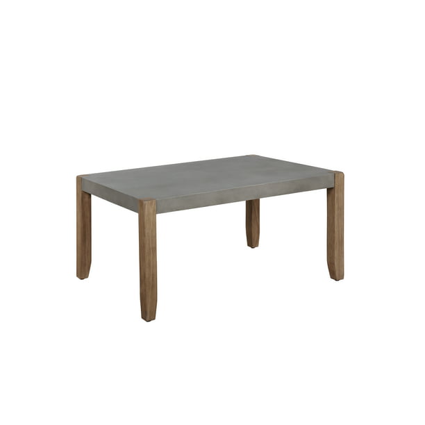 Faux Concrete And Wood Coffee Table, Faux Concrete And Wood Coffee Table