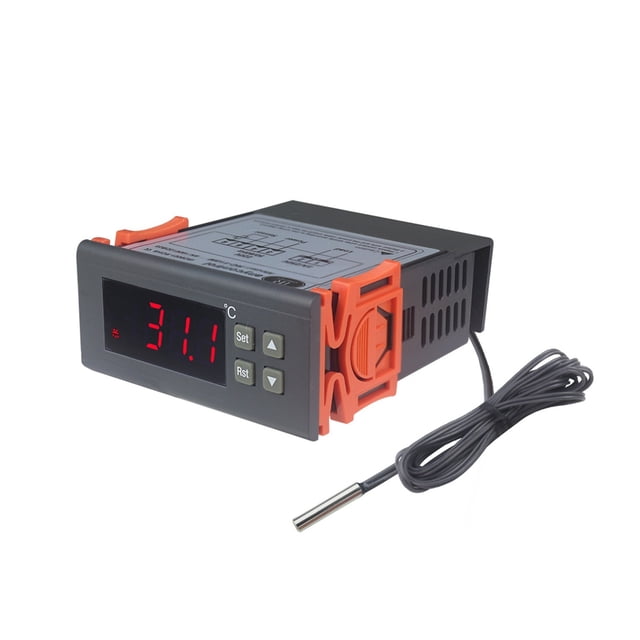 RC-113M Digital LED Thermostat With PID Control For Refrigeration Pet AC 220/2A Temperature Controller -40~110C ,Install Easy