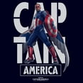 thumbnail image 2 of Men's Captain America: Brave New World Large White Name Logo Portrait Graphic T-Shirt, 2 of 5