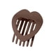 thumbnail image 1 of Pinza para el cabello plana de PC mate con forma de corazón, pinza tipo pico de pato, agarre fuerte, para sujetar el cabello rizado en la parte posterior de la cabeza. Fácil de colocar. No se dobla. A, 1 of 4