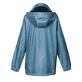 thumbnail image 2 of totes Womens Rain Jacket with Hood Rain Coat for Women Waterproof Womens Coats, Storm Blue, Large, 2 of 3