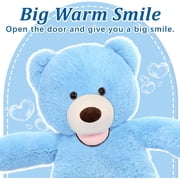 MorisMos 6 Feet Big Plush Giant Teddy Bear Premium Soft Stuffed Animals Blue