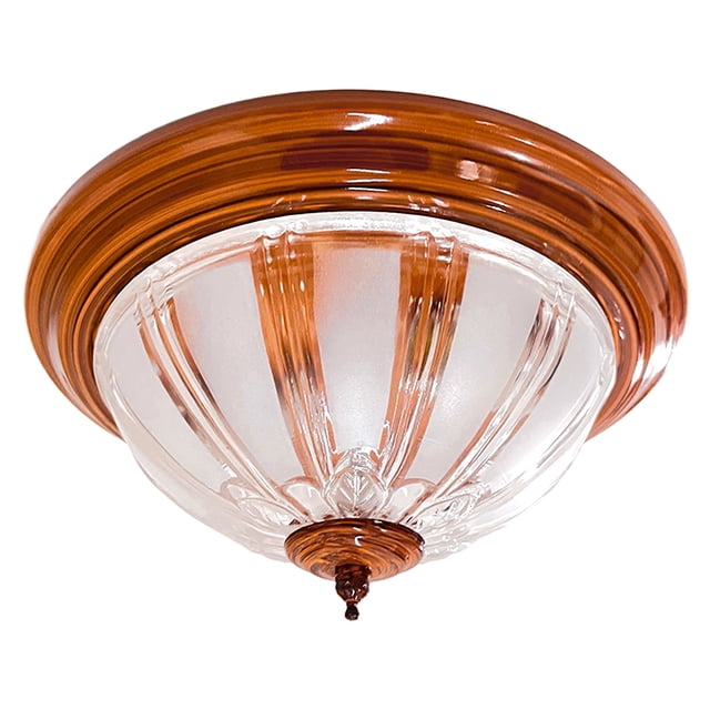 Lámpara De Techo Luz Ideal, Plafón P-21 Madera.