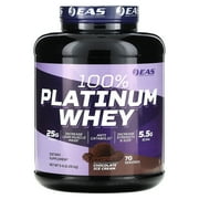EAS 100% Platinum Whey Powder - 25g Protein, Anti Catabolic, 5.5g BCAAs - 5lb Chocolate Ice Cream