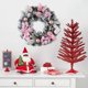 thumbnail image 1 of Christmas Decorative Hanging Upside Down Display Window Scene Decoration Bowknot Rattan Door Hanging Tree Pendant, 1 of 6