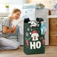 thumbnail image 5 of Yayeee Freestanding Laundry Hamper with Handle Collapsible Large Storage Basket for Clothes, Christmas Dog, 5 of 7