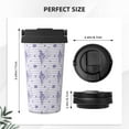 thumbnail image 3 of Daiia Stripes and Sprigs of Lavender Printed Stainless Steel Tumbler with Lid and Straw, Double Wall Vacuum Insulated Coffee Tumbler Travel Coffee Mug with Leak Proof Lid, 3 of 8