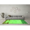 thumbnail image 3 of Ahgly Company Indoor Square Abstract Green Modern Area Rugs, 3' Square, 3 of 4