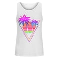 thumbnail image 2 of Gifts for Men! LINGLANG Mens Hawaiian Beach Tank Top Palm Tree Print Sleeveless Summer Casual Shirt, 2 of 4