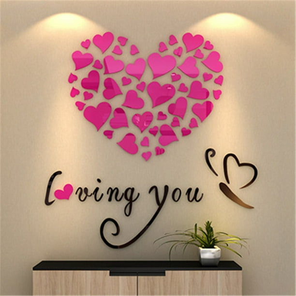 Pegatinas De Pared 'El Corazón Del Hogar' Para Cocina Y Salón | Vinilo Glitter Negro
