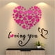 thumbnail image 3 of Pegatinas de pared con forma de corazón, vinilo extraíble, para decorar la habitación del hogar., 3 of 4