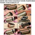 thumbnail image 4 of Da Vinci Code Cryptex Mini Bronze Lock Puzzle Valentines Day Gifts for him her Men Women dad Boys Metal Anniversary Cool Romantic Birthday for Her Gifts Box Puzzle, 4 of 5