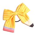thumbnail image 6 of Xinwanna Women Hair Rope Yellow Striped Pencil Bowknot Decor Hair Tie Back-to-School Teachers Students Hair Accessories (Type A), 6 of 13