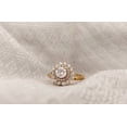 thumbnail image 2 of Lakshya jewel LLC Double Halo Women's Engagement Ring 14K Yellow Gold Plated Round Cut Cubic Zirconia, 2 of 6