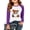Dark Purple(Pumpkin Ghost Bat), variant on Halloween Shirts for Girls Size 10-12 Long Sleeve Cute Casual Pumpkin Ghost Bat T-Shirt Thanksgiving Tween Girls Trendy Clothes Crew Neck Tee Tops Beige 12-13 Years