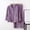 Purple, variant on Ladies Pajamas Sets- Soft Loungewear Lapel Thicken Sleepwear Sets for Women Dark Blue Size M