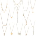 thumbnail image 1 of Starain Collier Ras du Cou 12 Pcs Superposé Mode Chaîne Multicouche Collier Simple Ensemble Collier en Or pour Femmes, 1 of 4
