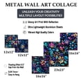 thumbnail image 4 of Designart "Moroccan Fantasy" Floral Wall Art Set Of 5 - Multicolor Glam Living Room Metal Art Set, 4 of 6