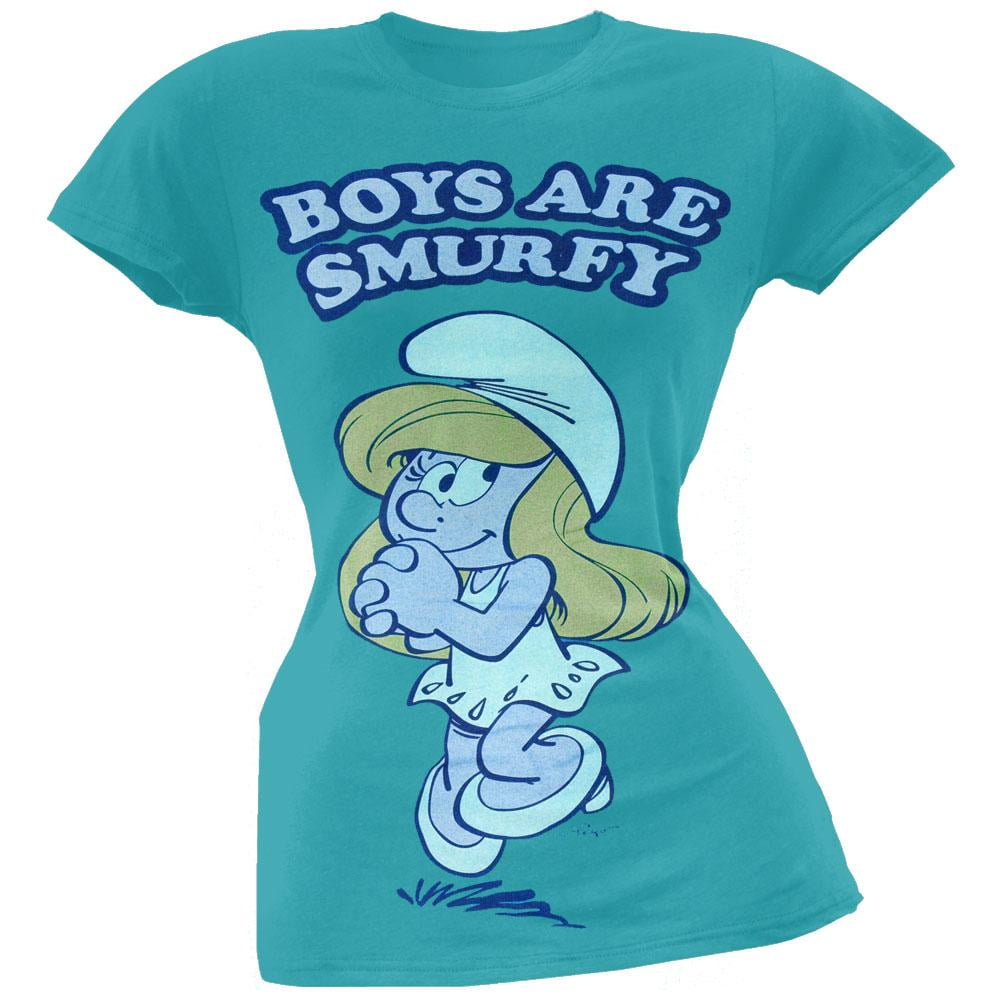 Smurfs - Smurfs - Boys Are Smurfy Juniors T-Shirt - Medium - Walmart ...