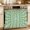Green, variant on Oven Skirt Curtain for Kitchen 20x27 Inch, Abstract Sun Oven Curtain with 8 Ribbon Ties & Ruffle Trim, Stove Skirt Curtain Dishwasher for Cabinets Sinks Middle Century Bohemia Sunshine Retro Blue
