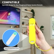 Nex Silicone Case Cover for Playground Game System Remote, Anti Slip Shockproof Protective Sleeve with Lanyard (Yellow)