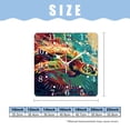 thumbnail image 2 of 10 Inch Wall Clock Battery Operated Square Clock for Office, Kitchen, Outdoor, Living Room,Vivid Color Ocean Sea Turtle Wild Exquisite, 2 of 4