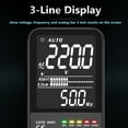 thumbnail image 3 of BSIDE ADMS9CLN Digital Multimeter TRMS 9999 Counts Ultra-Portable Ohm Volt Amp Tester for Measuring Voltage Current Resistance Capacitance Diode NCV Continuity Test with Flashlight Auto-off, 3 of 7