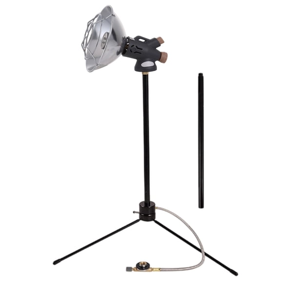 WEGFTDUOP Outdoor Portable Gas Heater Cover with Vertical Splicing Bracket, Universal Fit Protective Heater Accessory, Lightweight Metal Bracket for Winter Camping Ice Fishing Tent Heating Stove