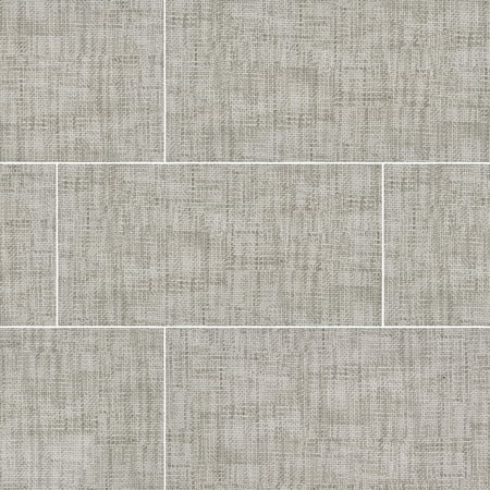 Tektile Crosshatch Gray 12 in. x 24 in. Glazed Porcelain Floor and Wall Tile (14 sq. ft. / case)