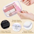 thumbnail image 3 of Funda rígida transparente con cierre, bolsa de plástico, bolsa de maquillaje transparente, 3 of 7