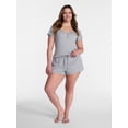 thumbnail image 2 of Joyspun Women’s Modal Blend Ribbed Sleep Shorts, 2.75'' Inseam, Sizes XS-3X, 2 of 6