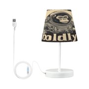 BZSMCE Table Lamp Creative Space Monkey Printing Simple Pattern Night Light