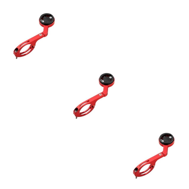 ZheElen Bicycle Computer Camera Mount Holder Multi-functional Bike Cellphone Stand Support Extension Bracket Accessory Red 3Set