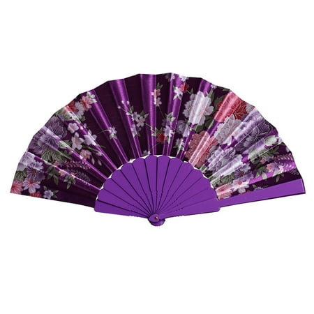 

Best Chinese Style Dance Wedding Party Lace Silk Folding Hand Held Flower Fan