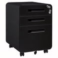 thumbnail image 1 of GarveeHome 3 Drawer Rolling File Cabinet with Lock, Carbon Steel Storage Cabinet for A4, Letter, Legal File Folders, Mobile Filing Cabinet for Home Office, Under Desk, 1 of 7