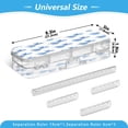 thumbnail image 3 of Plastic Pencil Box Large Capacity Pencil Boxes Clear Boxes with Snap-Tight Lid Stylish Office Supplies Storage Organizer Box Blue Bows Pattern, 3 of 7