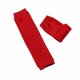 thumbnail image 1 of Nvzi Guantes largos sin dedos a rayas, calentadores de brazos tejidos de invierno para punk rock, cosplay, gótico y fiestas navideñas, color rojo, 1 of 5