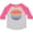 Heather and Hot Pink, variant on Inktastic Lake Placid Retro Sunset Boys or Girls Toddler T-Shirt