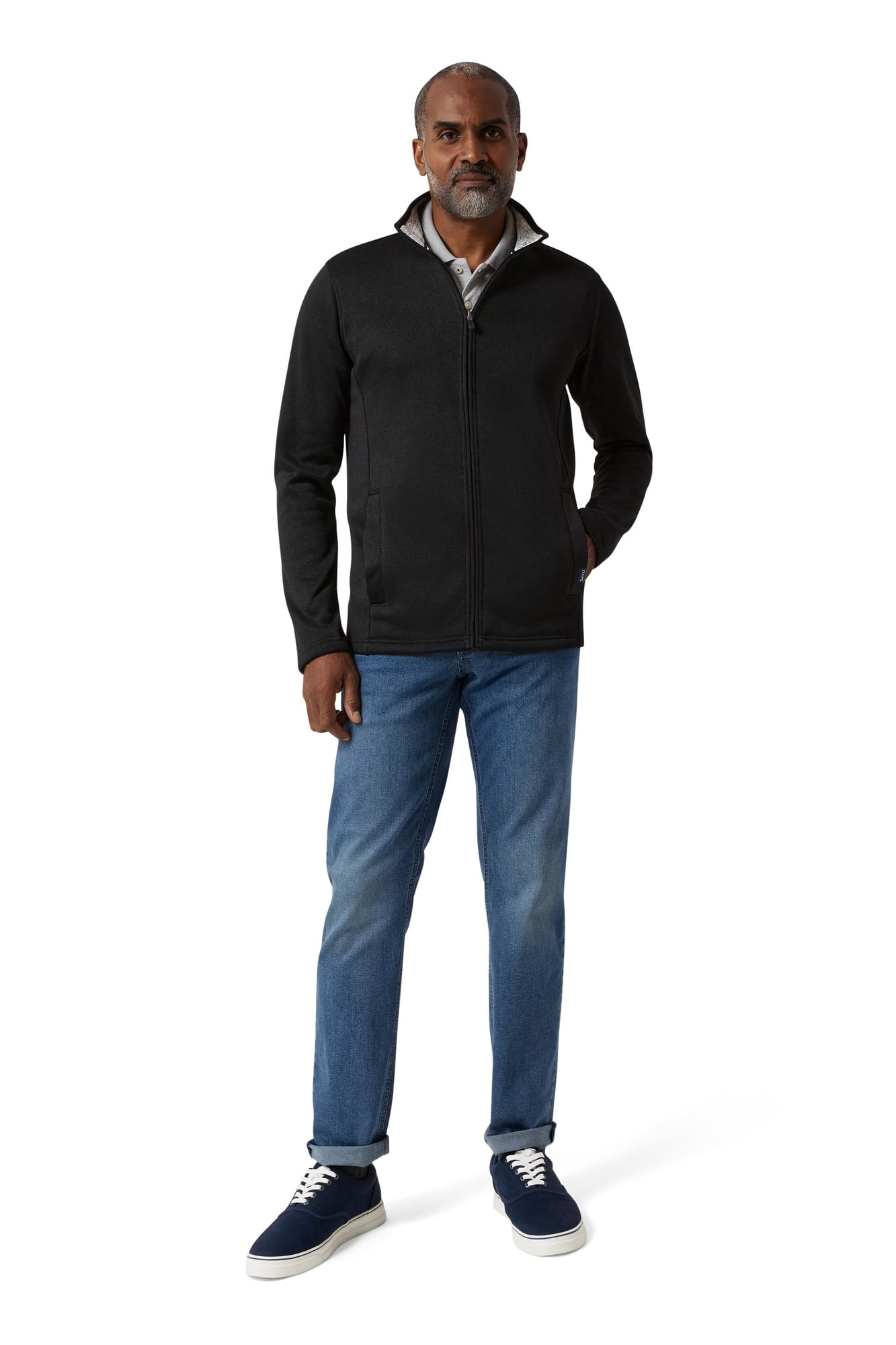 Chaps Men's & Big Men's Full Zip Sweater Fleece