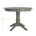thumbnail image 3 of Lexington 42" Round Wood Pedestal Base Dining Table, Antique Grey, 3 of 7