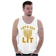 thumbnail image 5 of Hanukkah Menorah Let's Get Lit Tank Top T Shirts Men Women Brisco Brands X, 5 of 5
