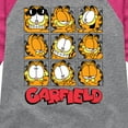 thumbnail image 3 of Garfield - Faces Grid - Toddler And Youth Girls Raglan Graphic T-Shirt, 3 of 4